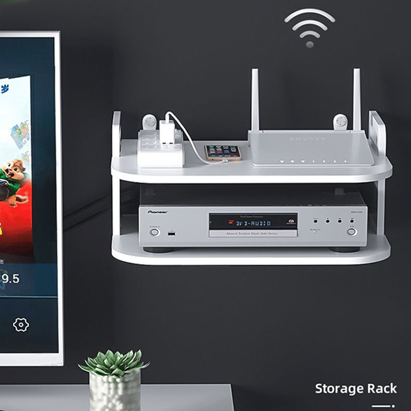 Desk Setup With Tv - Mensola Organizzatrice per Cavi Router da