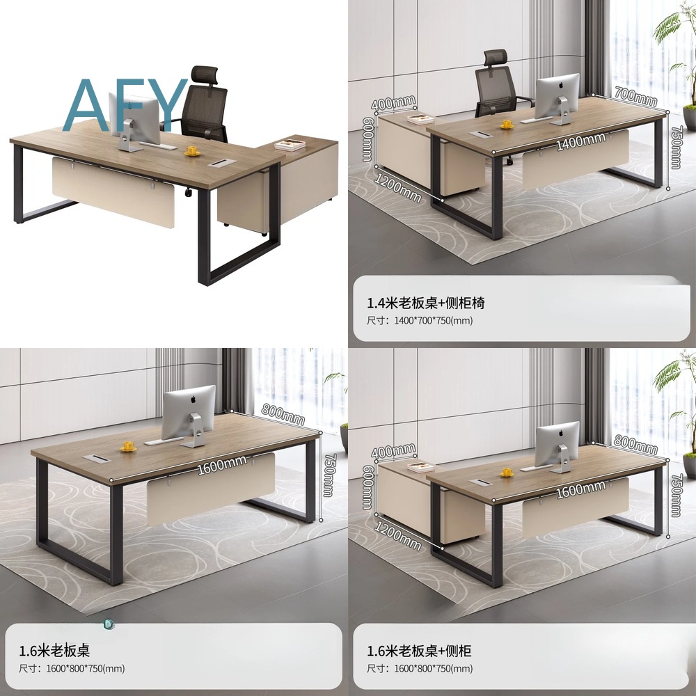Desk Setup L Shaped - Set Scrivania Direzionale per Postazione Ufficio