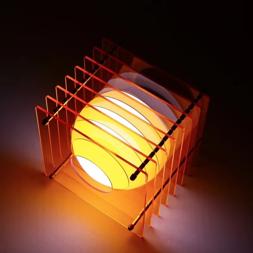 Desk Setup Lamp - Lampada Luna Fai-da-Te in Acrilico a