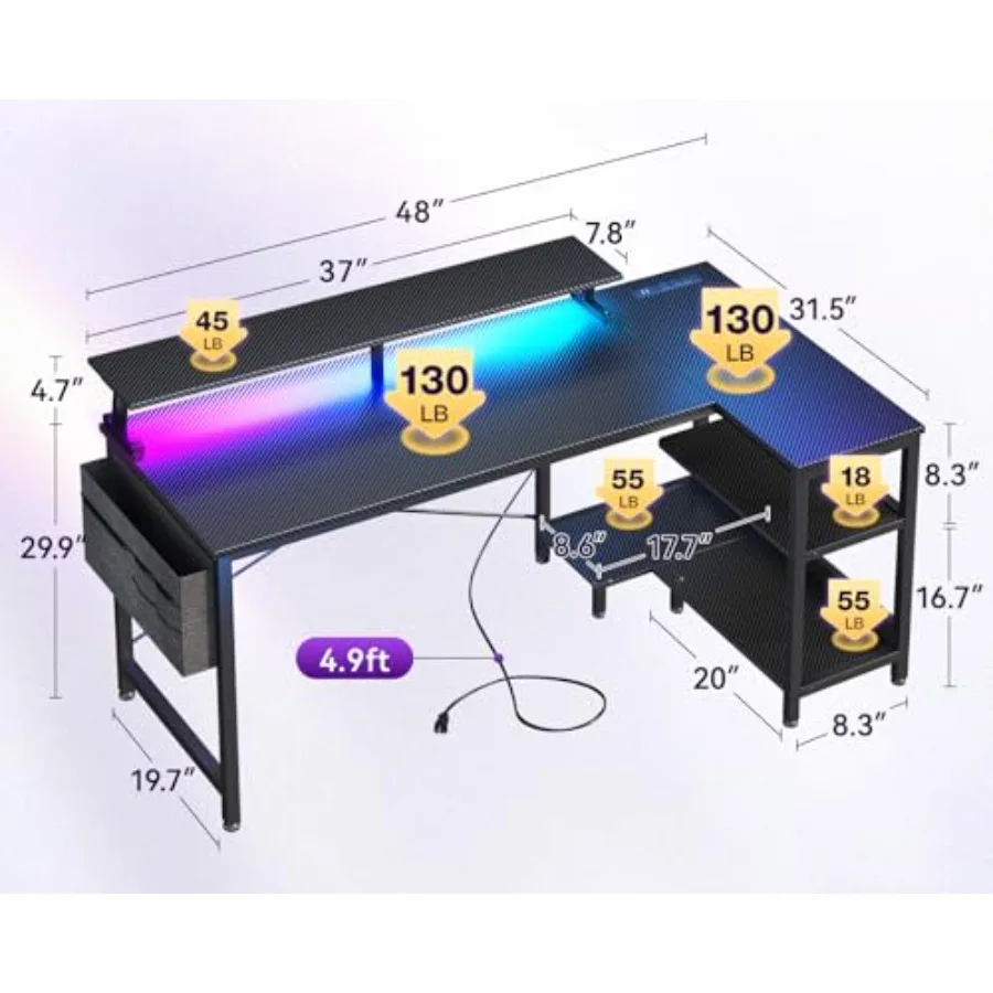 Scrivania da gaming a forma di - Desk Setup L Shaped recensione e prezzo
