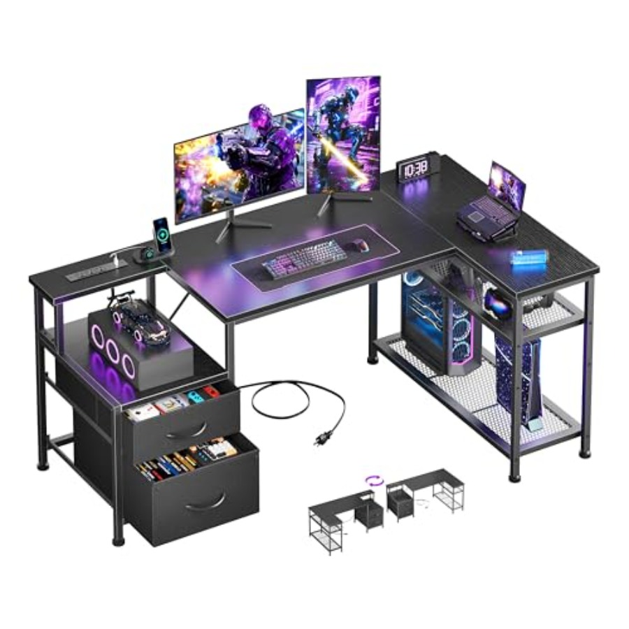 Scrivania da gaming a forma di - Desk Setup L Shaped recensione e prezzo