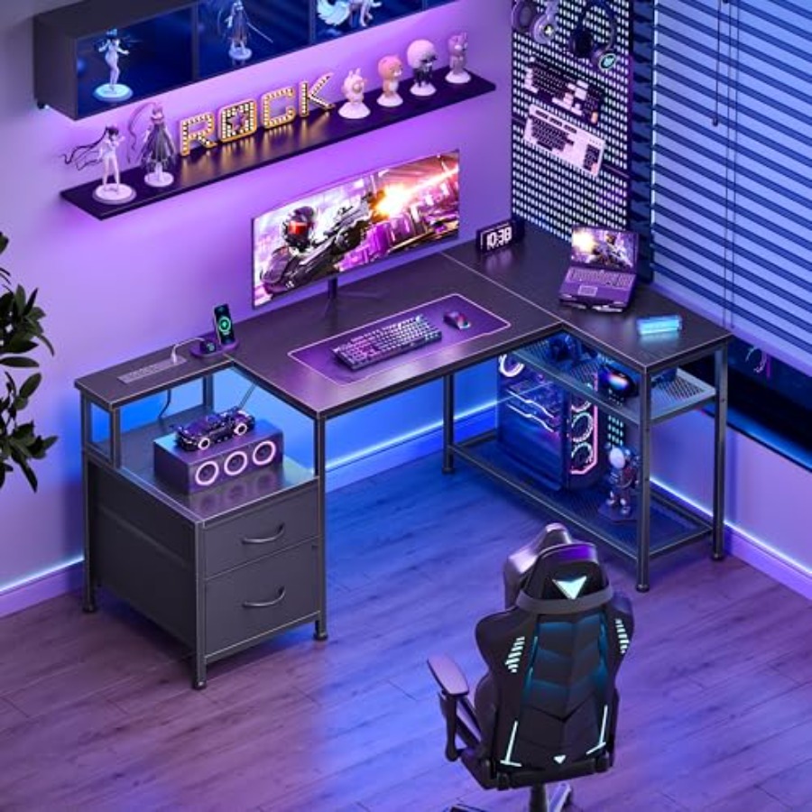 Scrivania da gaming a forma di - Desk Setup L Shaped recensione e prezzo
