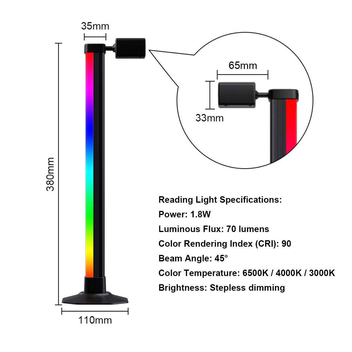 Barra luminosa intelligente a  - Desk Setup With Tv recensione e prezzo