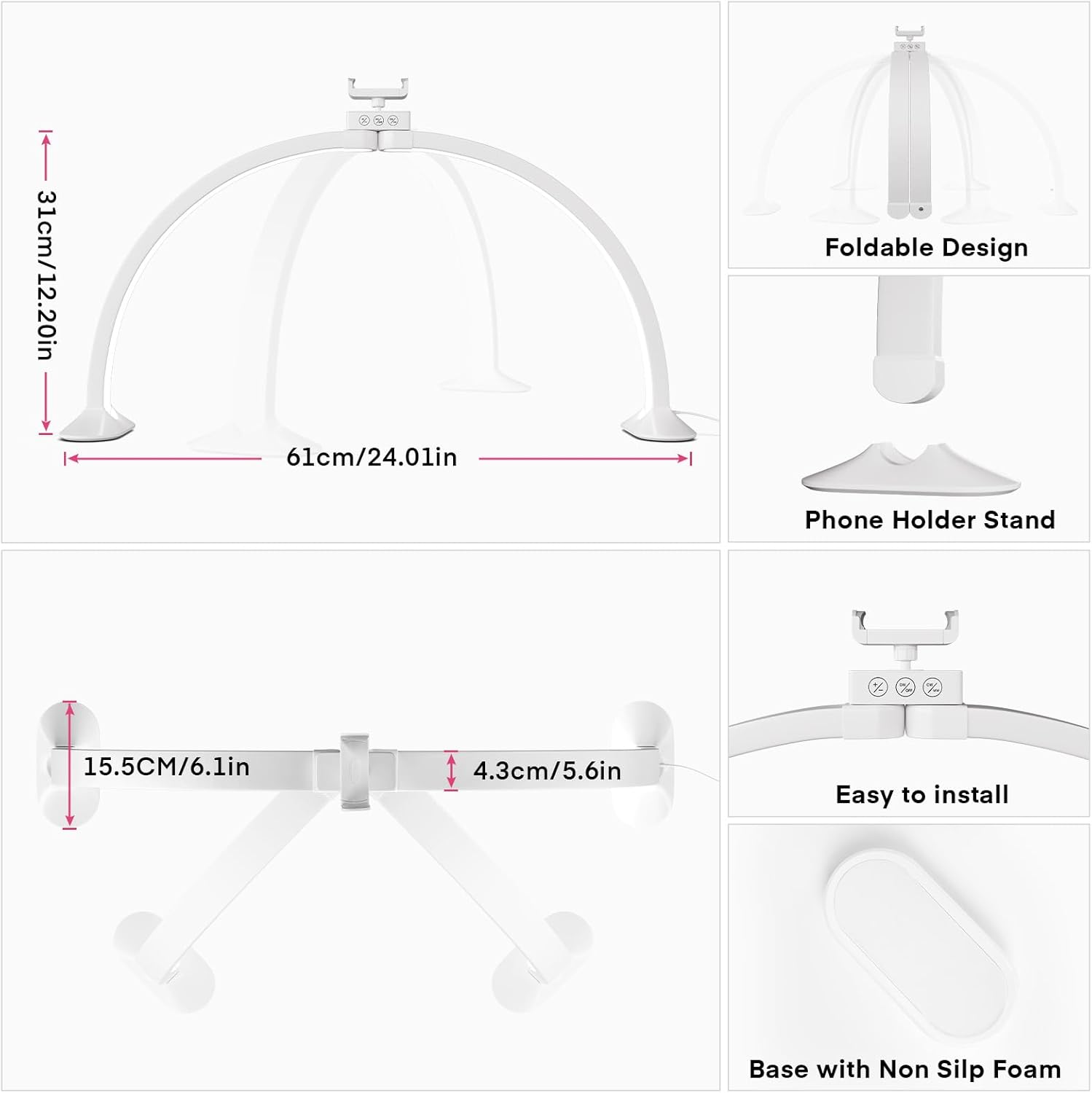 Mezza luna Luce a forma di U N - Desk Setup Lamp recensione e prezzo