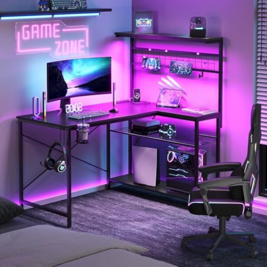 Scrivania da gaming da 42 L co - Desk Setup L Shaped recensione e prezzo